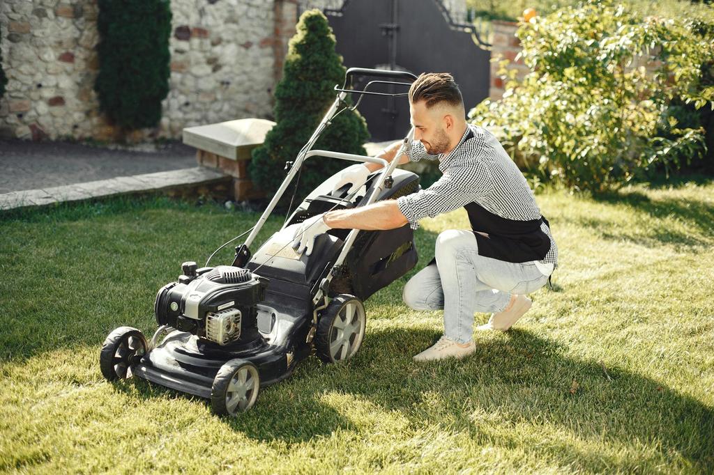 Regular lawn mowing service